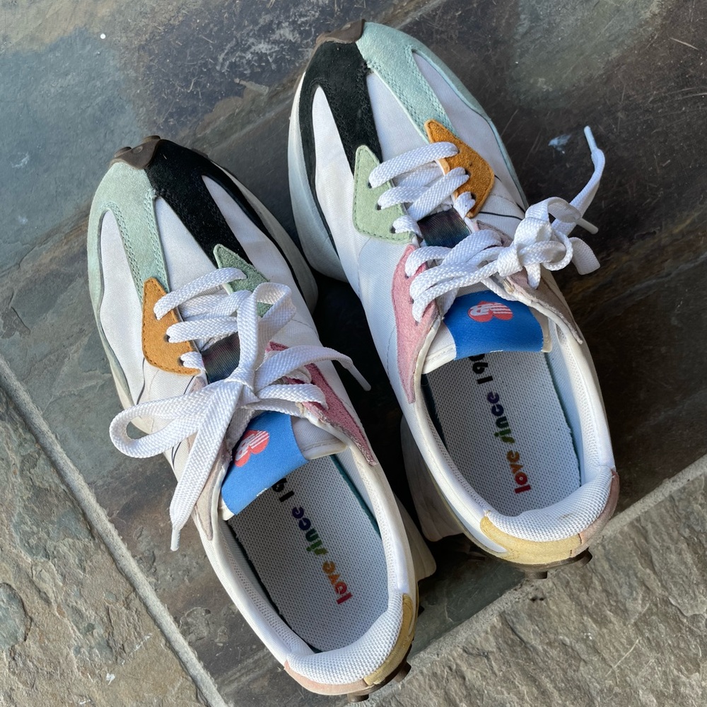 New Balance 327 colorful sneakers